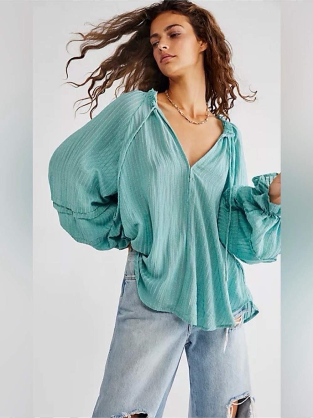 NWT Free People Out Of Town Top